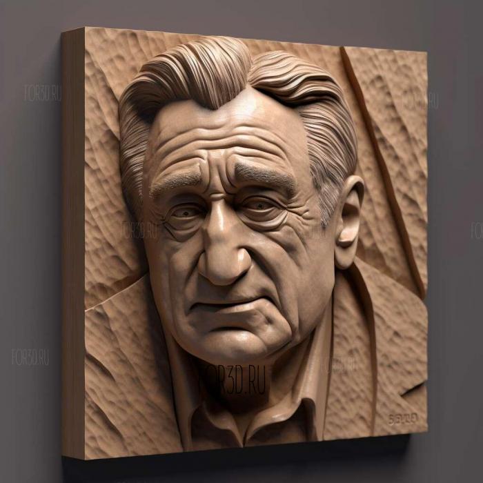 Robert De Niro 4 stl model for CNC